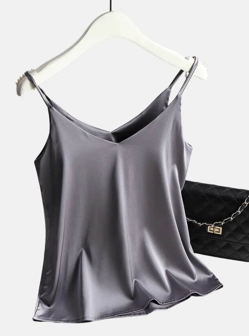 Blusa de Cetim Regata - Satin Tank Tops