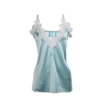 Sequin Lacey Satin Silk Top