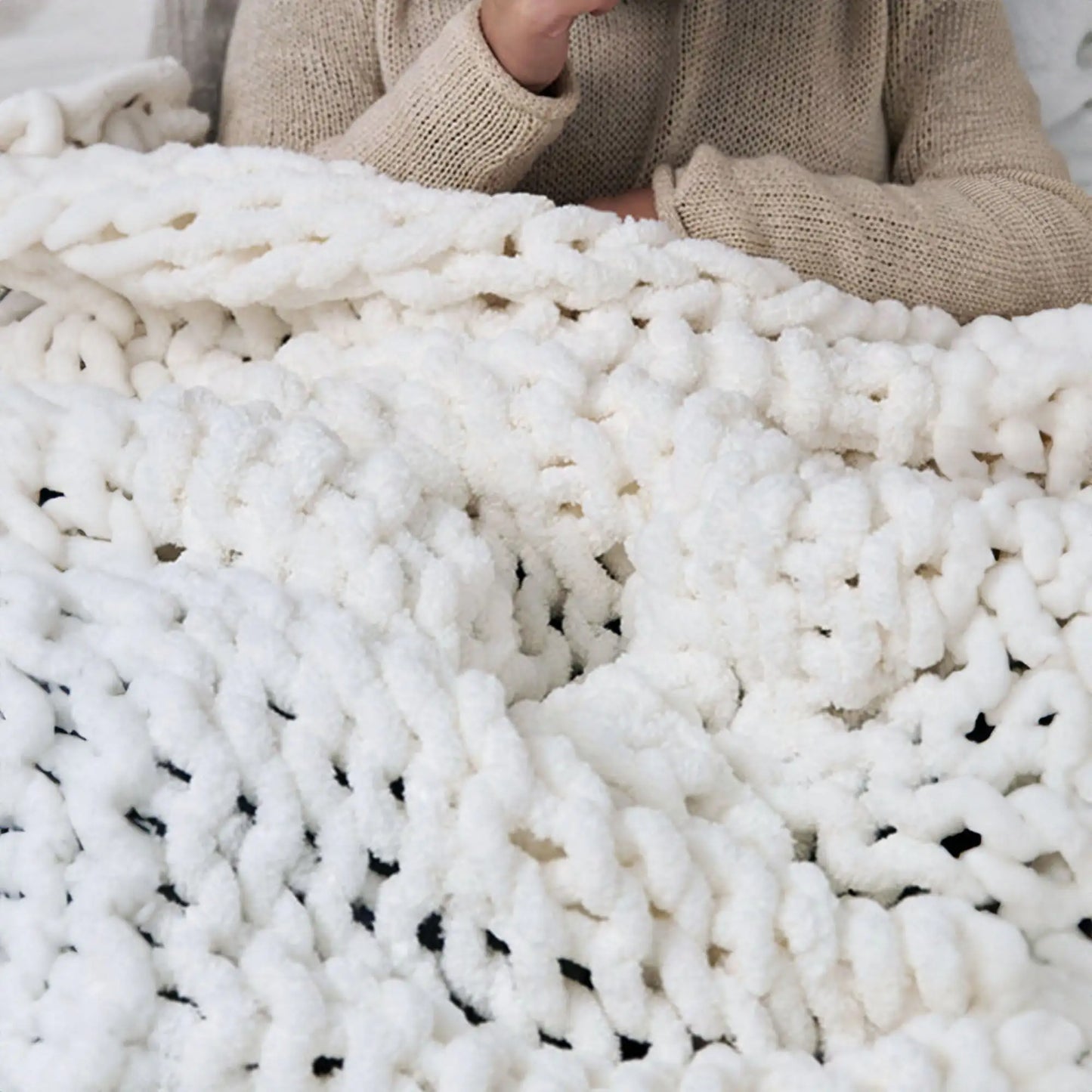 Knitted Throw Blanket