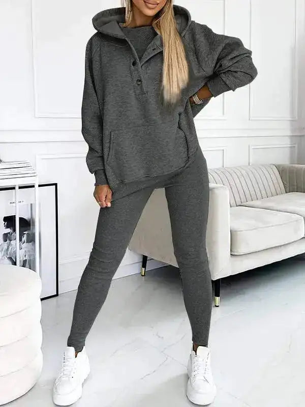 Ladies 3 Piece Tracksuit Set